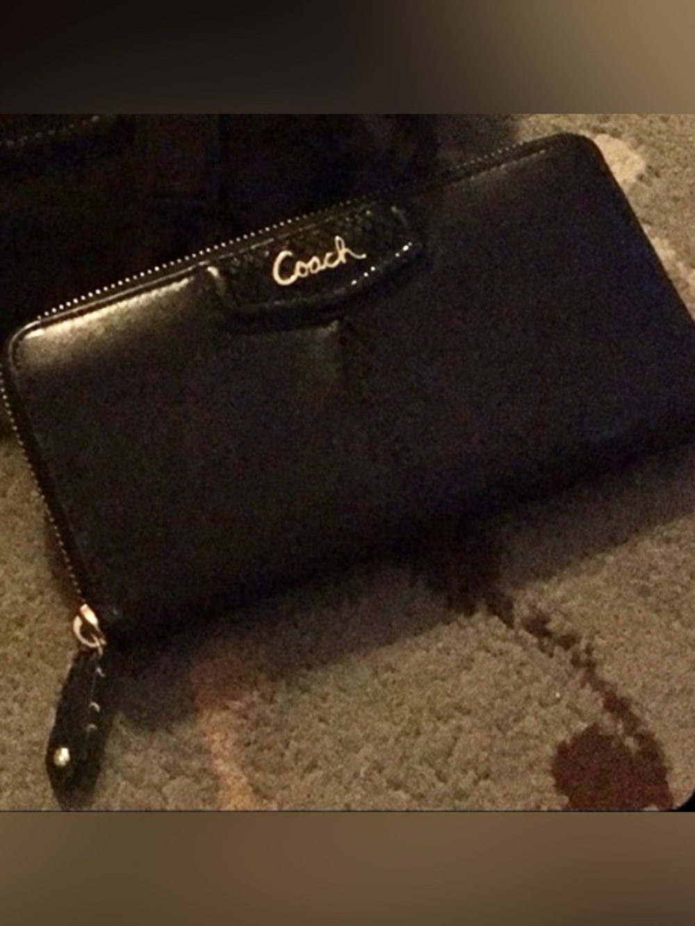 COACH black wallet